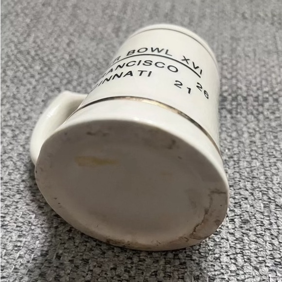 SF 49ers Super Bowl XVI Vintage Cermanic Stein Mini Mug/Shot Glass USED - Picture 2 of 4